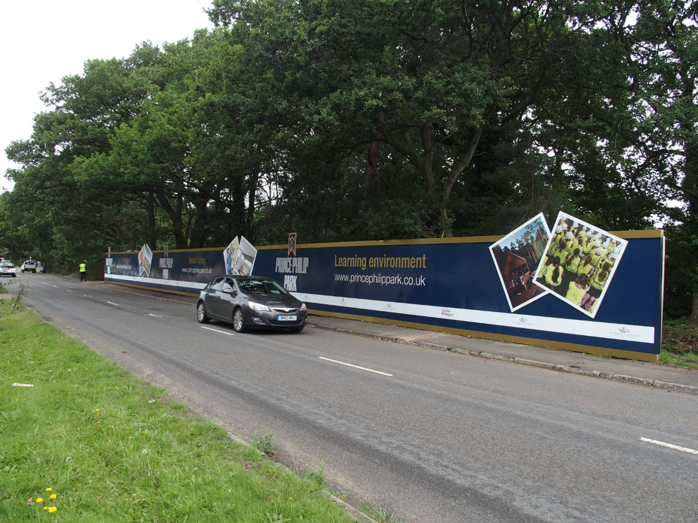 We were briefed to design the hoarding using specific logos, CGI’s, strap lines and pictures
